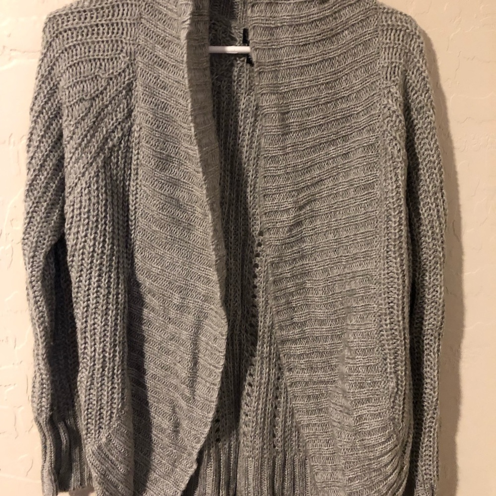 Grey cardigan